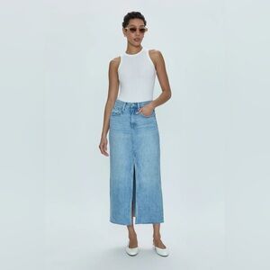 Pistola Alice Denim Midi Skirt